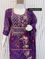 GEORGETTE Zardogi Handwork 3pc STICHED Suit jaipuri GOTA PATTI  GE1642101s