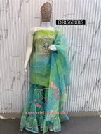 GEORGETTE Zardogi Handwork 3pc STICHED SHARARA Suit jaipuri GOTA PATTI  GE1562101s