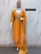GEORGETTE Zardogi Handwork 3pc STICHED Suit jaipuri GOTA PATTI  GE1663201s