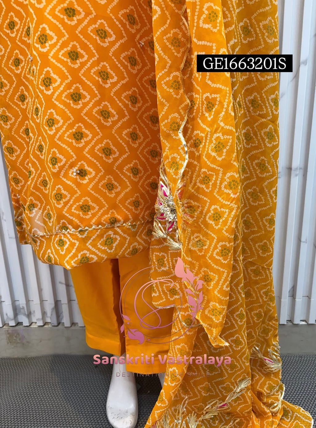 GEORGETTE Zardogi Handwork 3pc STICHED Suit jaipuri GOTA PATTI  GE1663201s