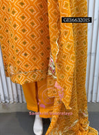 GEORGETTE Zardogi Handwork 3pc STICHED Suit jaipuri GOTA PATTI  GE1663201s