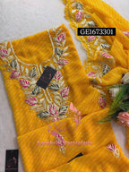 GEORGETTE Zardogi Handwork 3pc Unstitched Suit jaipuri GOTA PATTI  GE1673301