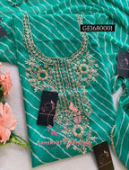 GEORGETTE Zardogi Handwork 3pc Unstitched Suit jaipuri  GE1680001