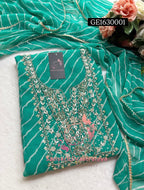 GEORGETTE Zardogi Handwork 3pc UNSTICHED Suit jaipuri GOTA PATTI  GE163001