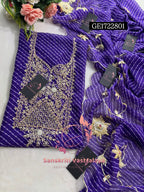 GEORGETTE Zardogi Handwork 3pc Unstitched Suit jaipuri  GE1722801