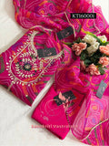 Kota Doria Zardogi Handwork 3pc Unstitched Suit