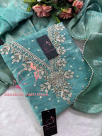 Rajwada chanderi fabric kurta with zardogi handwork