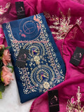 Chanderi fabric kurta with zardogi handwork