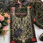 Georgette fabric kurta with zardogi handwork
