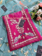 Tissue Organza Fabric Kurta with Zardozi Handwork