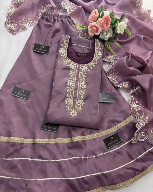 Jimmy Choo Fabric Gharara Set - Image 2