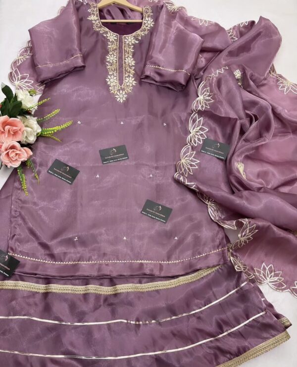 Jimmy Choo Fabric Gharara Set - Image 3
